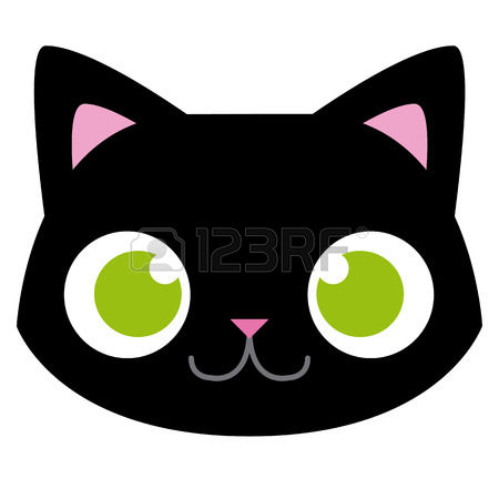 450x450 Clipart Of Cat Head