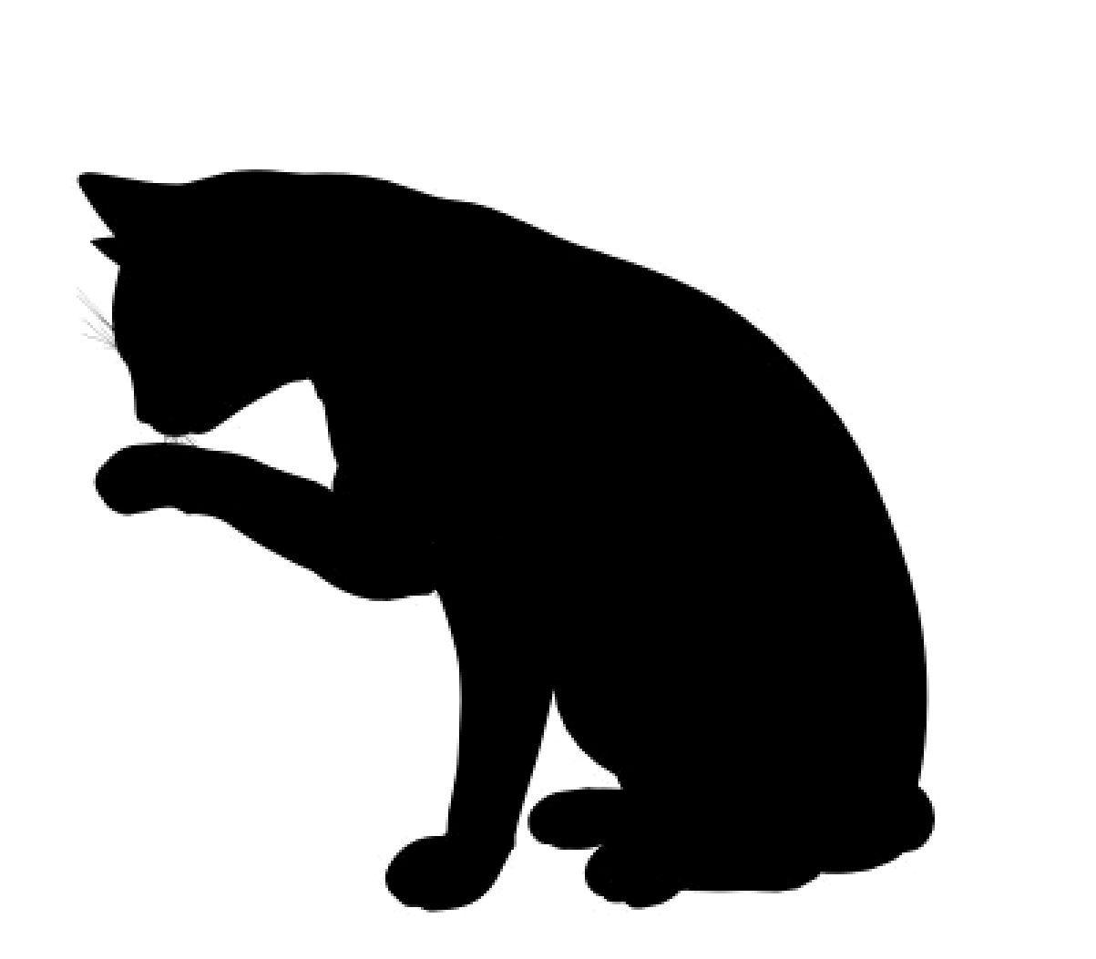 1203x1053 Free Black And White Cat Head Outline Clipart