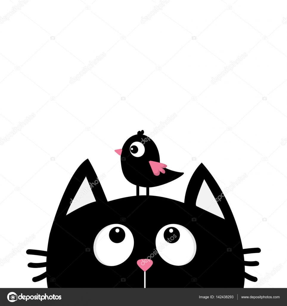 963x1024 Black Cat Head Silhouette Stock Vector Worldofvector