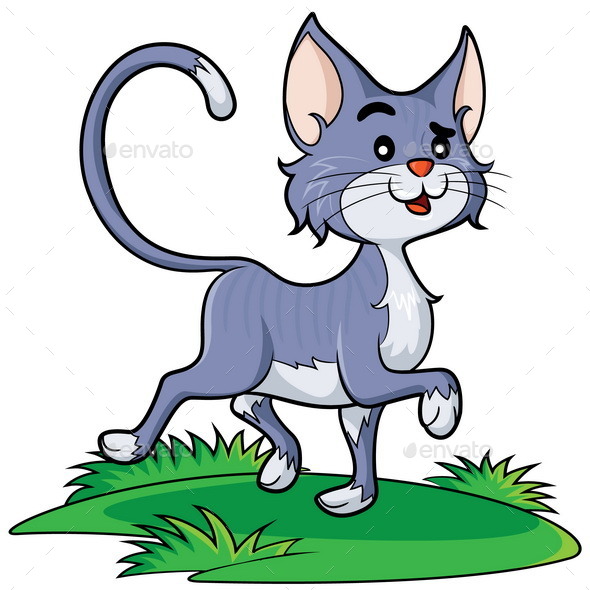 590x590 Cat Cartoon By Rubynurbaidi Graphicriver