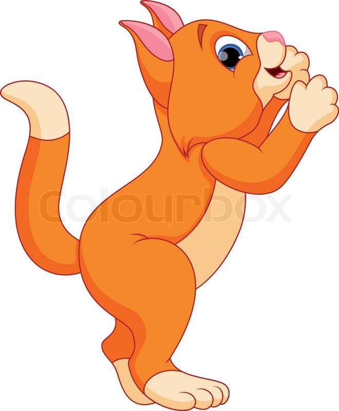 660x800 Cute Cat Cartoon Stock Vector Colourbox