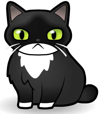 360x400 Tuxedo Cat Cartoon, Cartoon Pictures Images Photos Cartoon Cat
