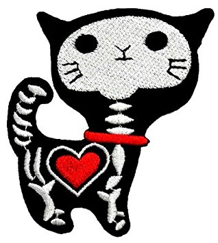 318x355 Shock Skeleton Skull X Ray Cat Kitty Funny Cartoon Diy