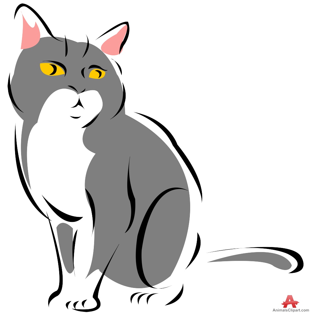 991x999 Sitting Cat Clipart Free Clipart Design Download