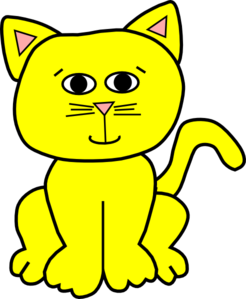 246x299 Yellow Cat Clip Art