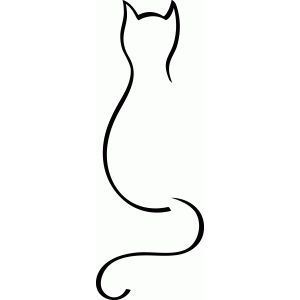 300x300 Best Cat Silhouette Tattoos Ideas Silhouette