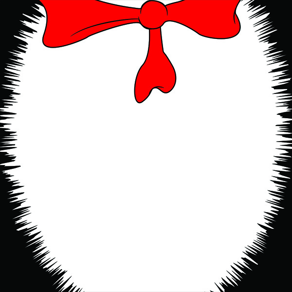 Printable Cat In The Hat Bow Template