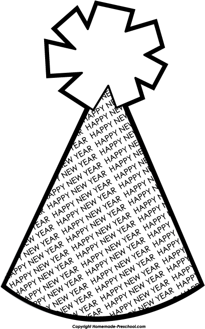 409x655 New Year Clipart Party Hat