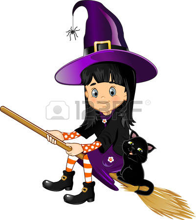 401x450 Witch Cat Clipart