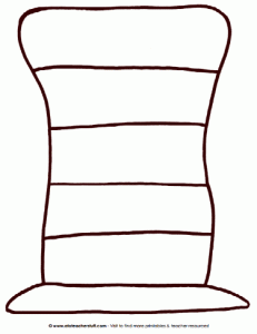 231x300 Dr. Seuss's The Cat In The Hat Striped Hat Pattern. Good Idea