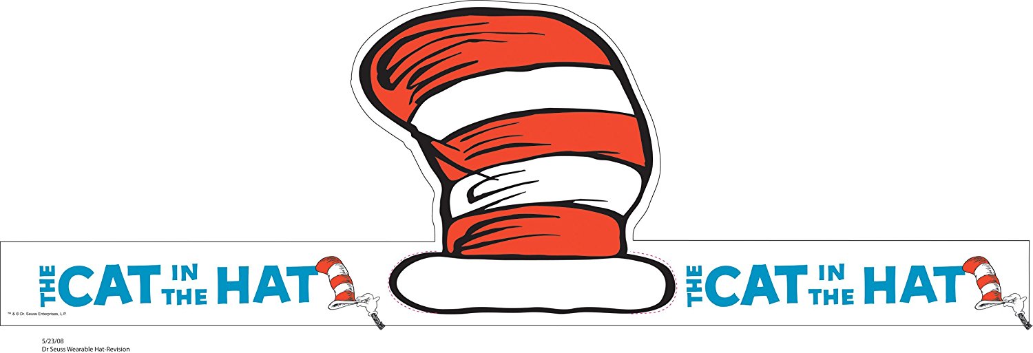 1500x513 Eureka Dr. Seuss's Cat In The Hat Wearable Hat Cut Out