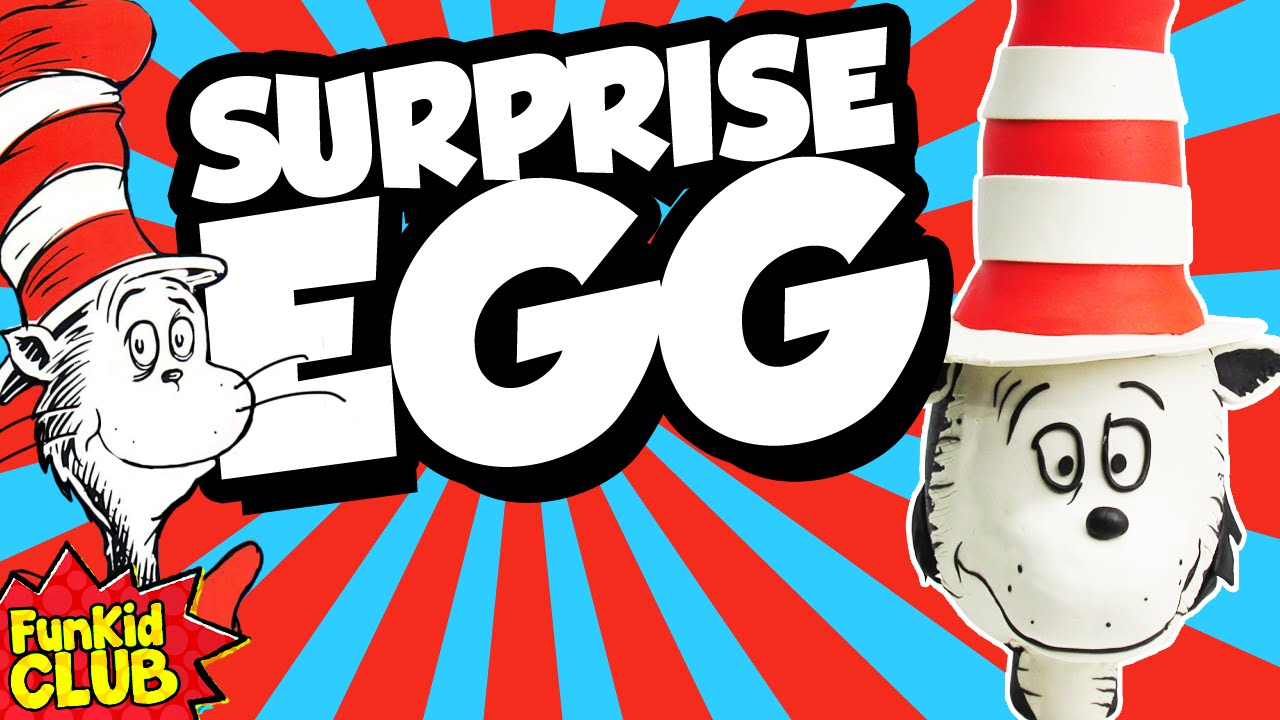 1280x720 Giant Cat In The Hat Play Doh Surprise Egg!! Cat In The Hat Knows