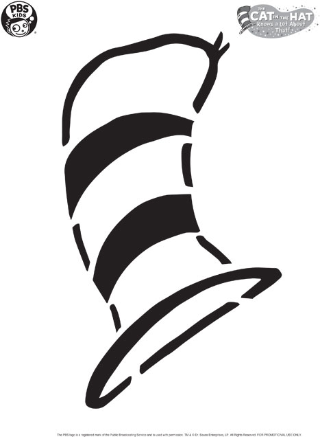 467x636 Cat In The Hat Pumpkin Carving Template Happy Halloween! Pbs