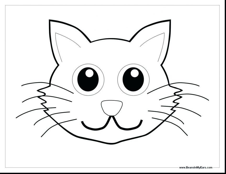 863x667 Glamorous Coloring Pages Of Black Cats Cat In Hat Printable Free