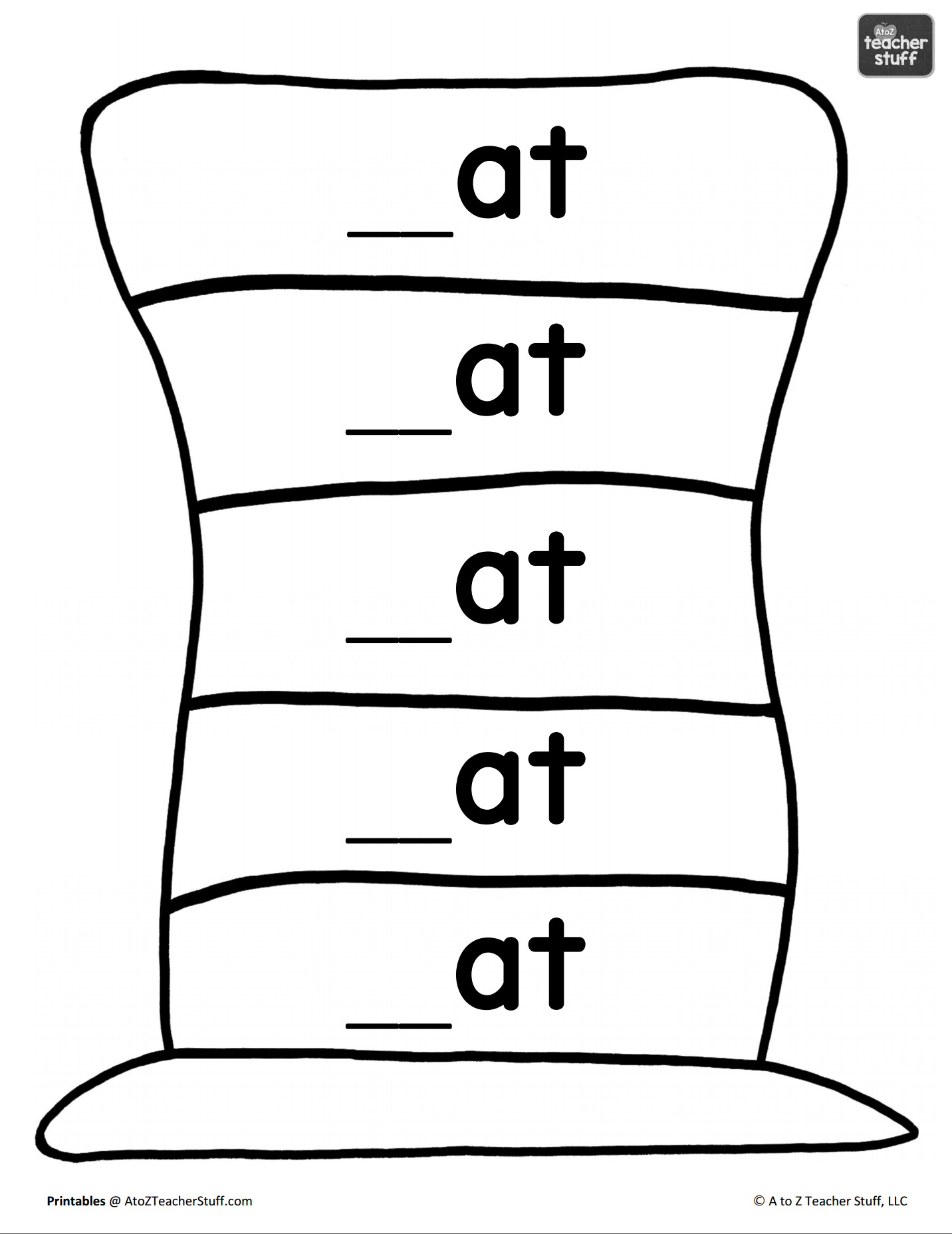 1432x1856 Hat Printables For Dr. Seuss, Cat In The Hat, Or Just Hats! A