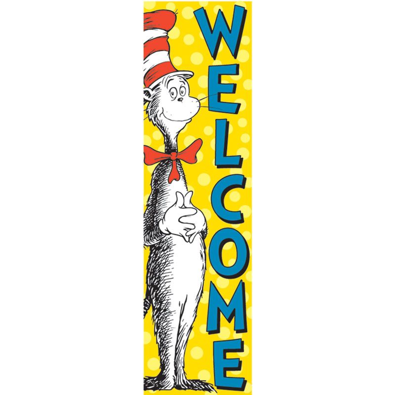800x800 Dr. Cat In The Hat Welcome Vertical Banner