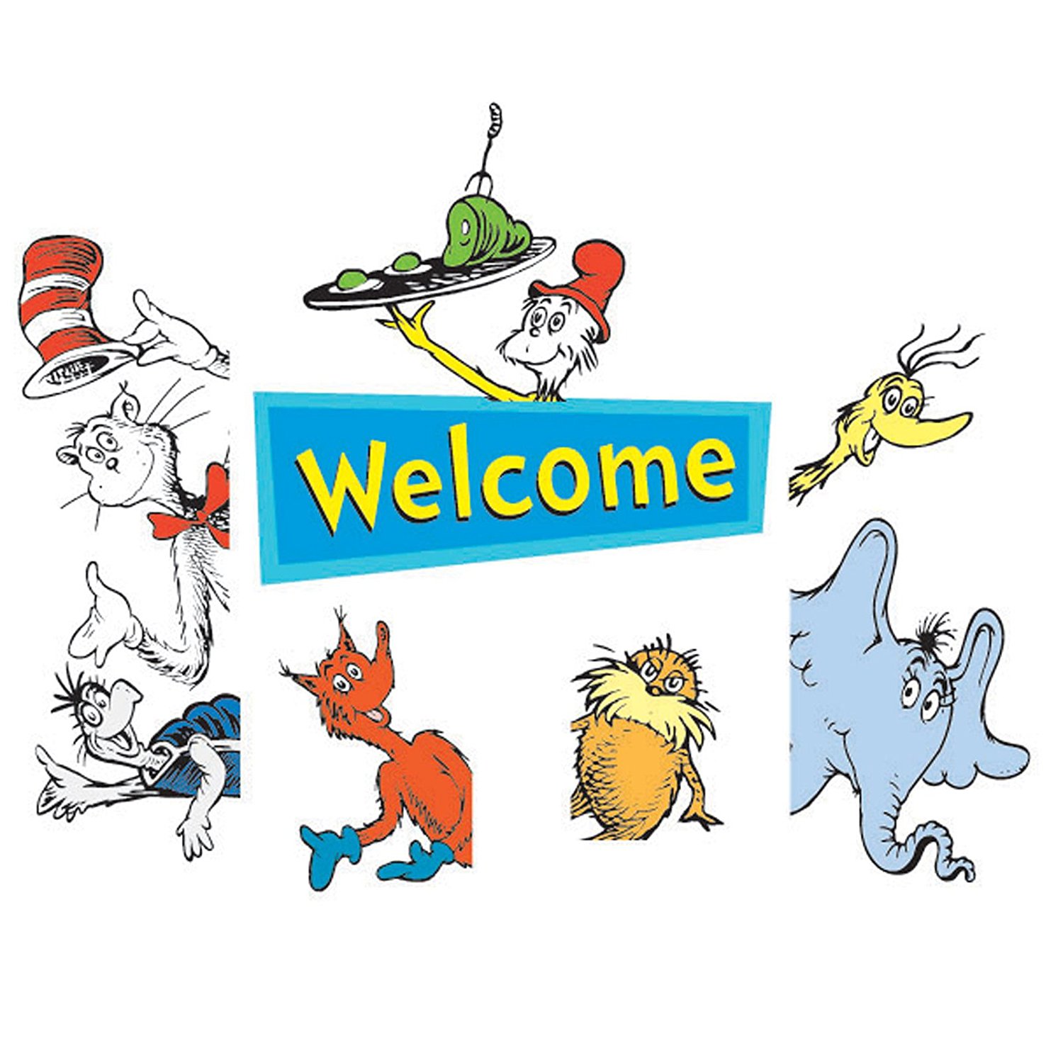 1500x1500 Eureka Cat In The Hat Welcome Go Around Decoration