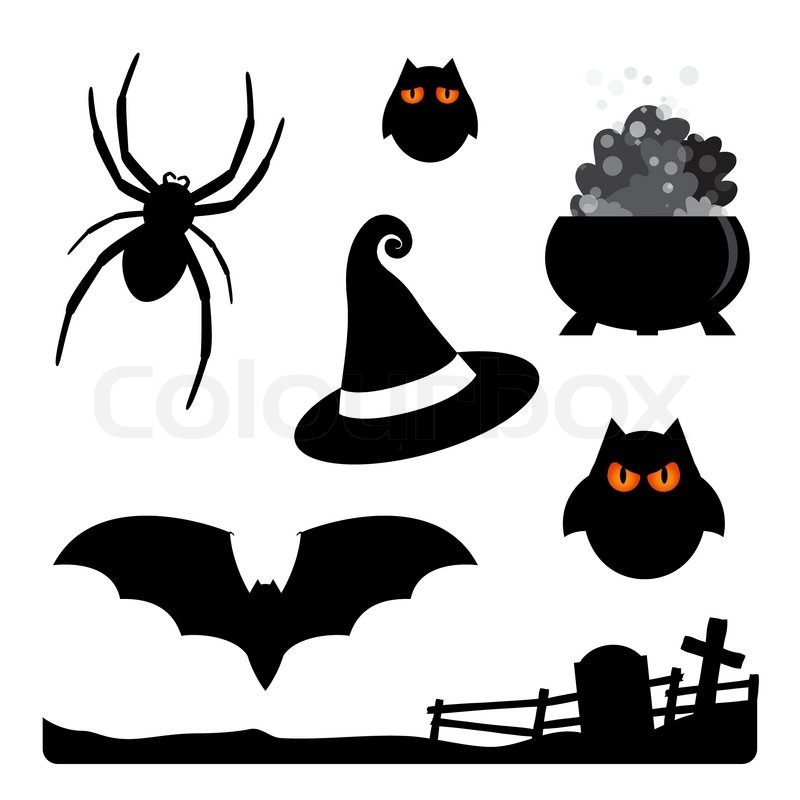 800x800 Halloween Elements Stock Vector Colourbox