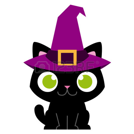 450x450 Vector Cartoon Adorable Cat With A Fish In A Fishbowl Royalty Free