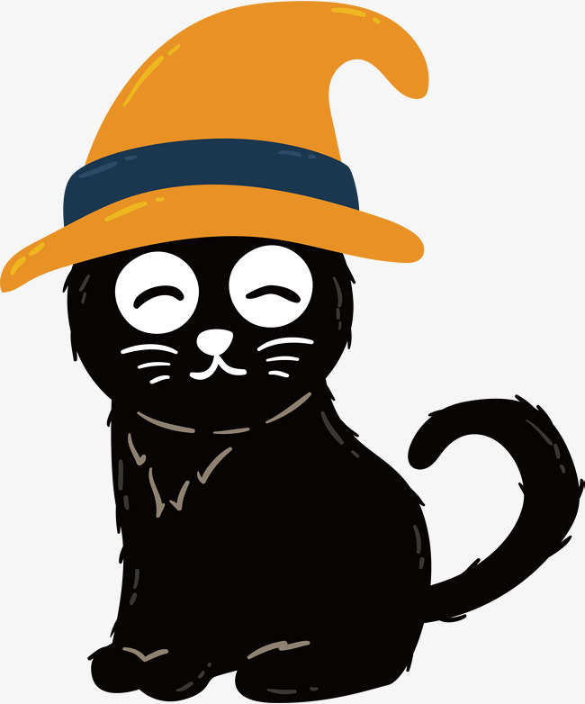 650x782 Lovely Witch Black Cat, Vector Png, Witch, Witch Cat Png