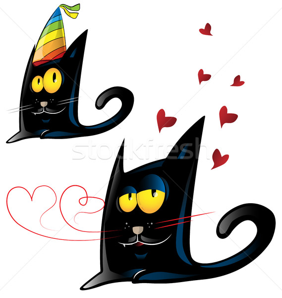 569x600 Black Cat Isolated Stock Vectors, Illustrations And Cliparts