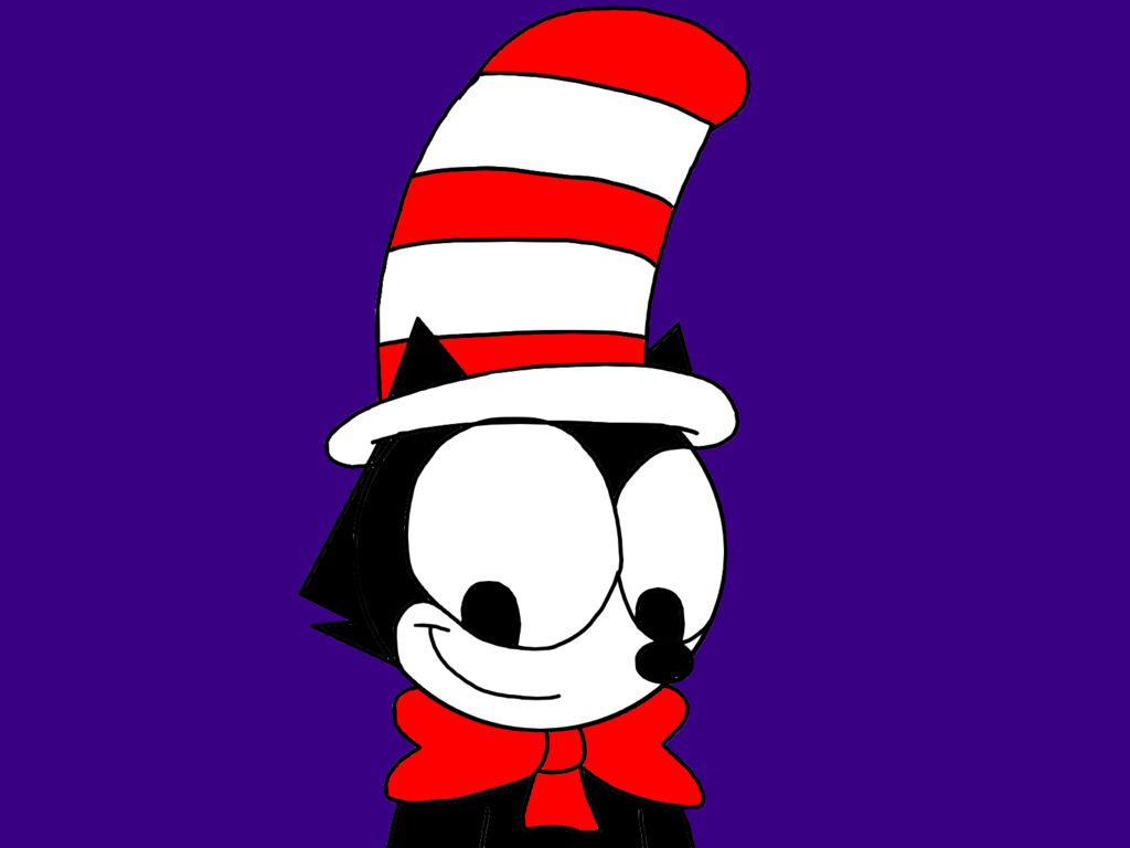 1024x768 Felix Dressed As The Cat In The Hat For Halloween By
