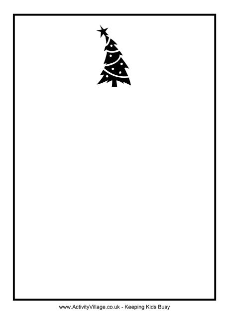 460x650 Christmas Writing Paper