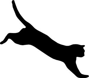 Cat Jumping Clipart | Free download on ClipArtMag