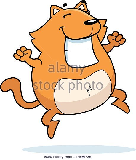459x540 Cat Jumping Stock Vector Images
