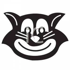 300x300 Of A Black And White Smiling Cat Mask