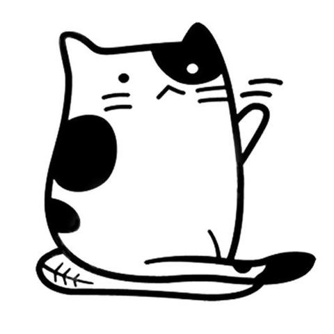 480x480 Cat Meow Dyi Sticker Freakypet