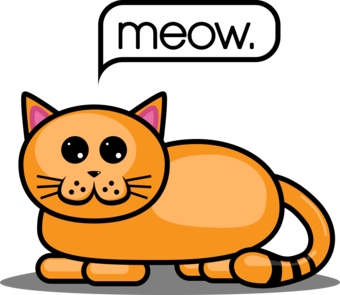 340x295 Meow Clipart