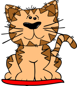 267x299 Cat On Mat Clip Art