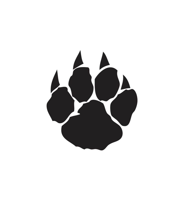 736x806 Panther Paw Print Clip Art