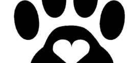 272x125 Free Paw Prints Clipart On Heart Paw Print Clip Art