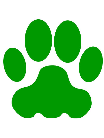 413x550 Big Cat Clipart Bear Paw Print