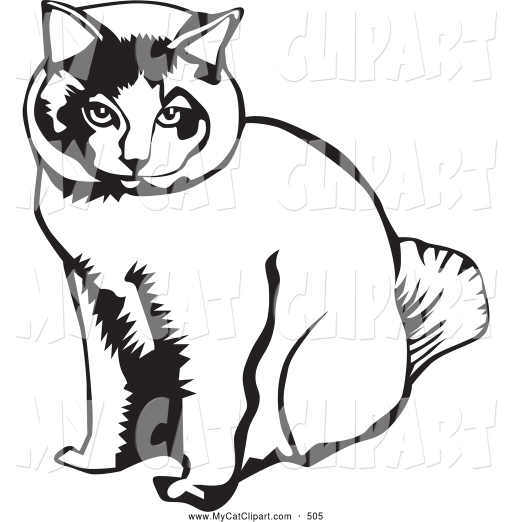 1024x1044 Royalty Free Black And White Stock Cat Designs