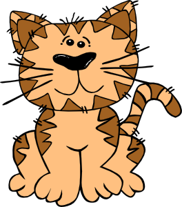 264x300 Cartoon Cat Sitting Clip Art Free Vector 4vector