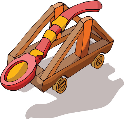 425x407 Catapult Clipart