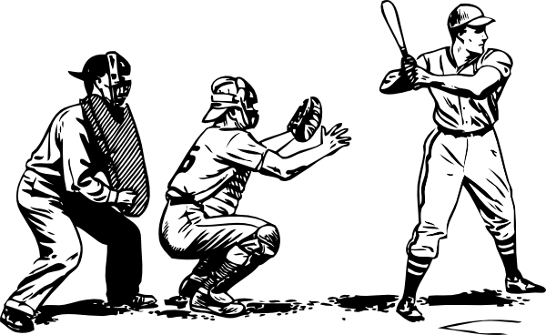 600x368 Batter Catcher And Umpire Clip Art
