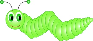 300x133 Caterpillar Clipart Image