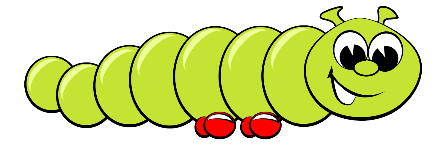 1500x500 Caterpillar Clipart Cartoon
