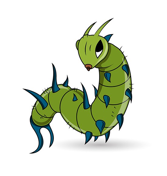 550x580 Download Free Caterpillar Cartoon Clip Art Vector Illustration