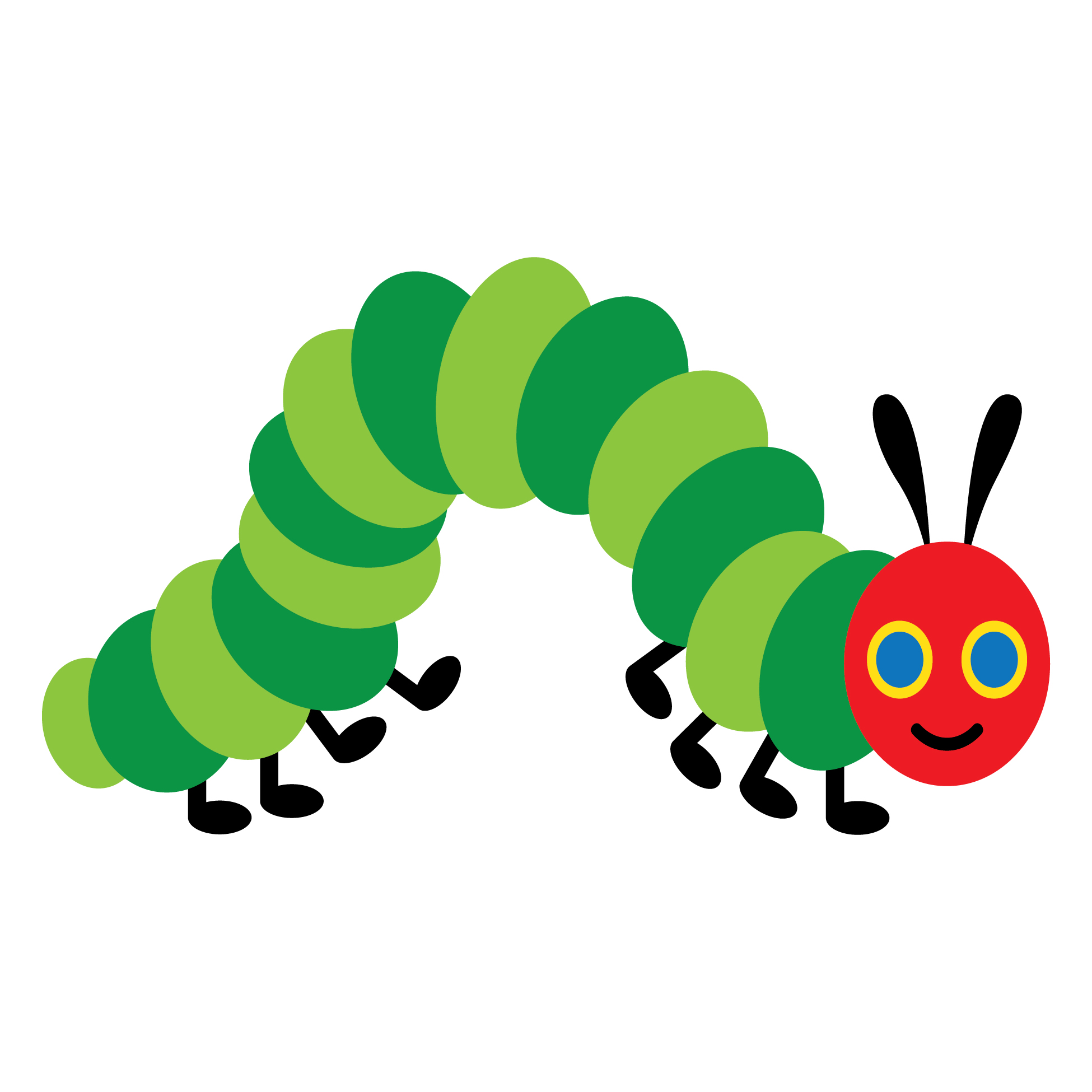1950x1950 Caterpillar Clipart Happy