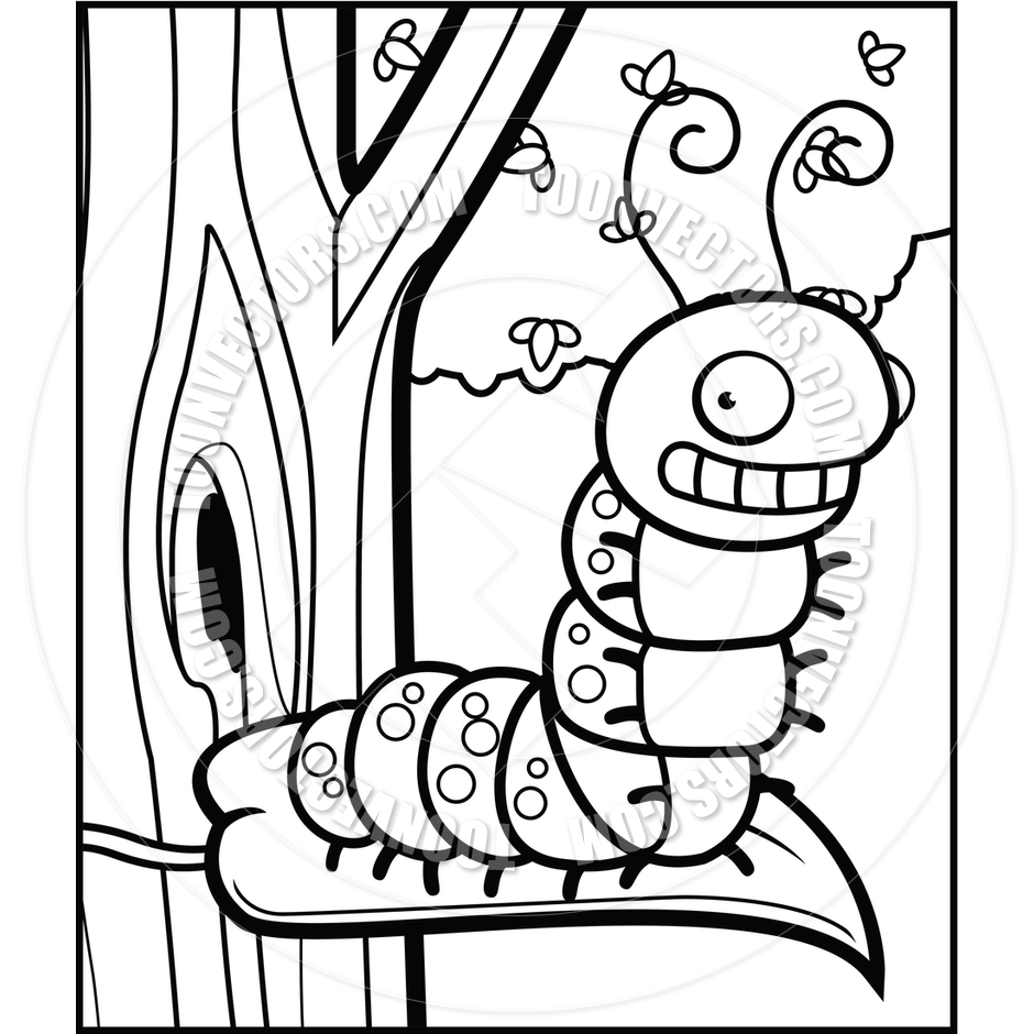 Caterpillar Clipart Black And White | Free download on ClipArtMag