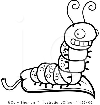 400x420 Caterpillar Black And White