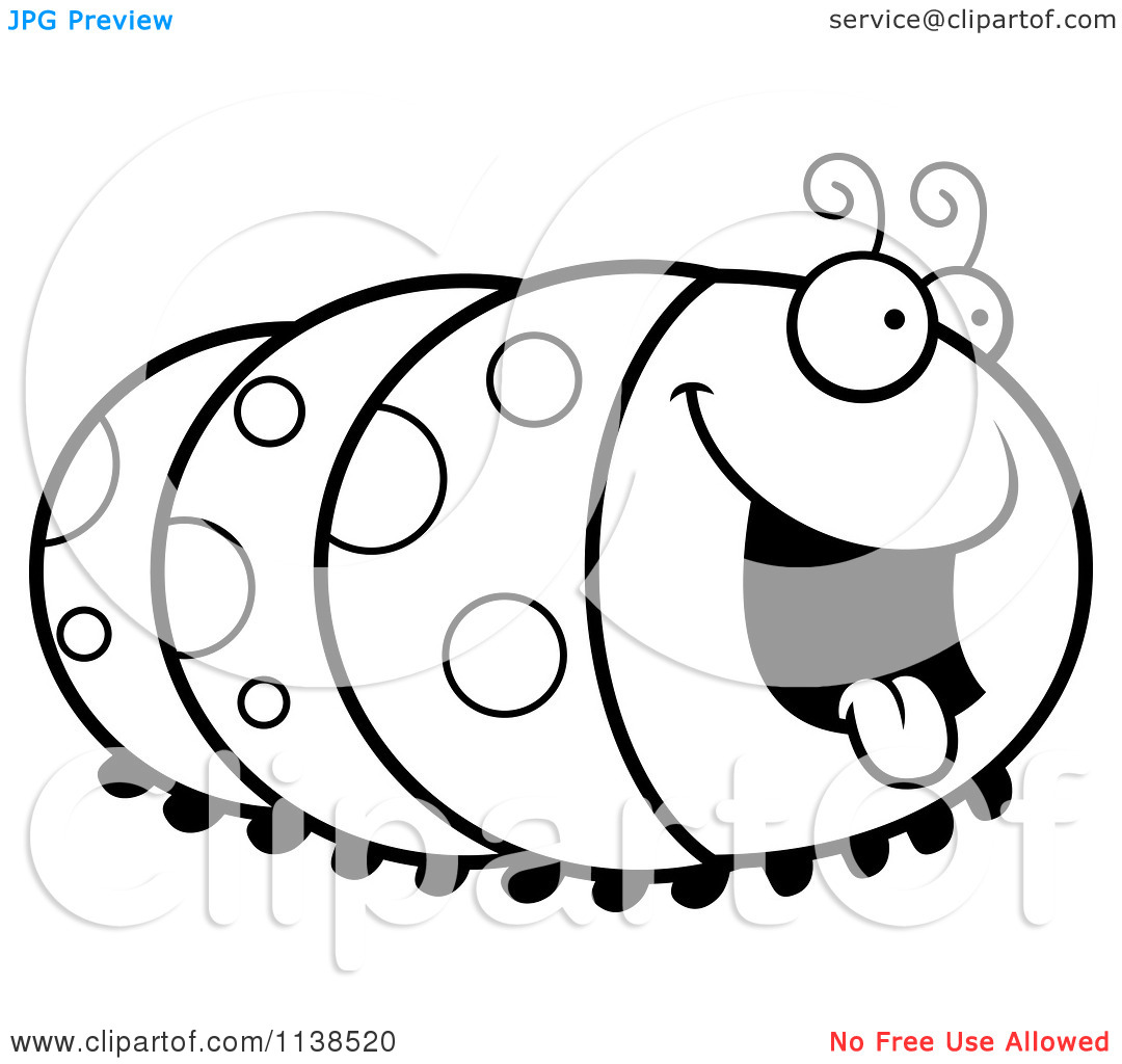 1080x1024 Caterpillar Clipart Black And White