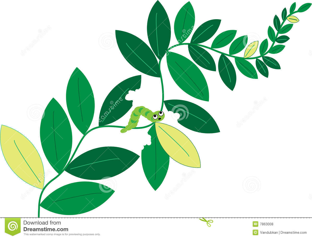 1300x998 Caterpillar Eating Leaf Clipart