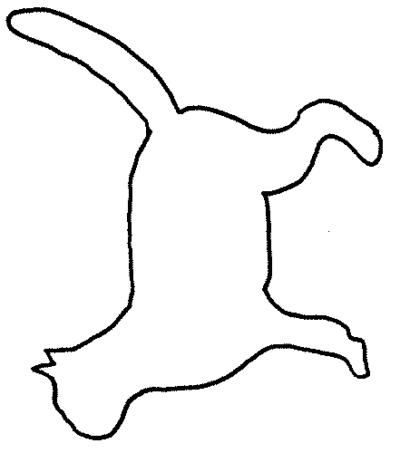 441x500 Cat Outline