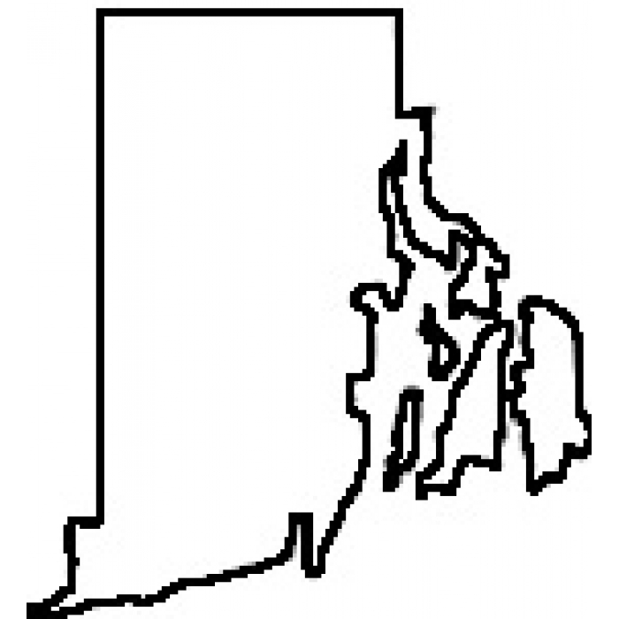 700x700 State Of Rhode Island Outline Map Rubber Stamp